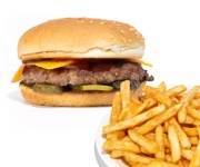 Cheesy Street Burger + Fries